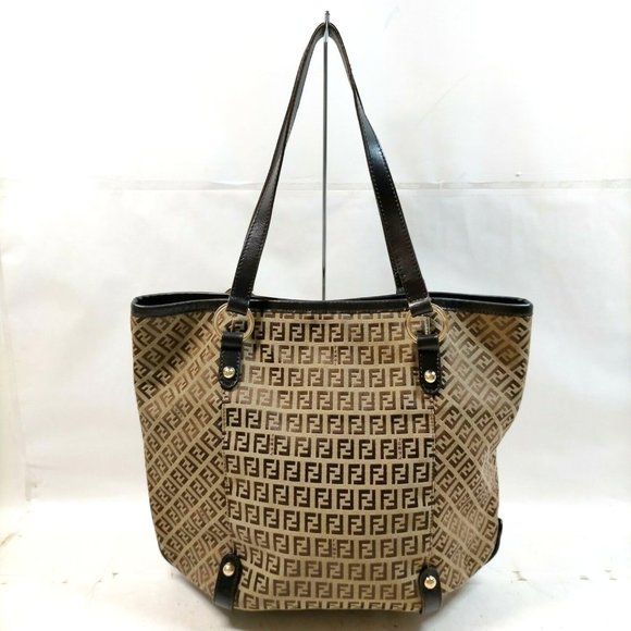 AUTHENTIC Fendi Tote Bag Black Nylon
